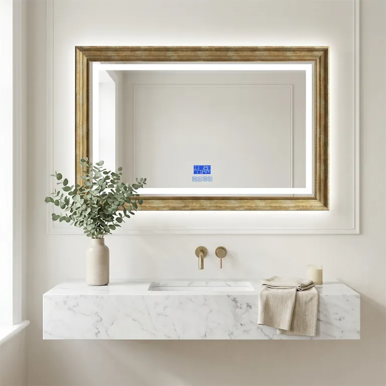 Luxury Smart LED Bathroom Mirror with Anti-Fog & Backlit Lighting
