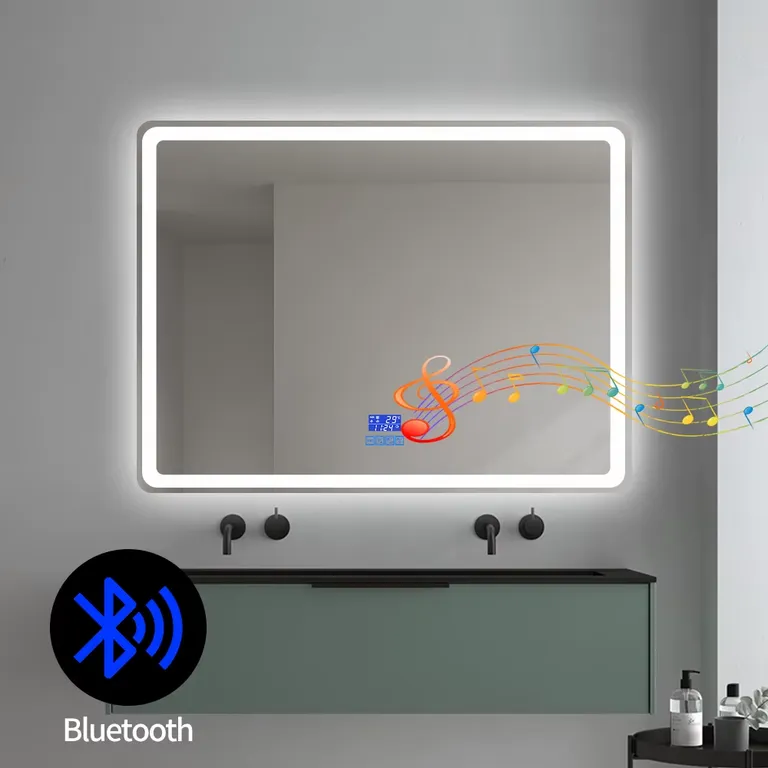מראת אמבטיה חכמה עם רמקול Bluetooth