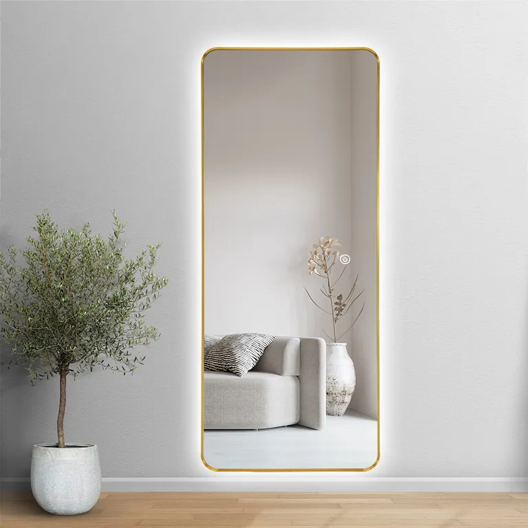 Aluminum Frame LED Full Length Mirror