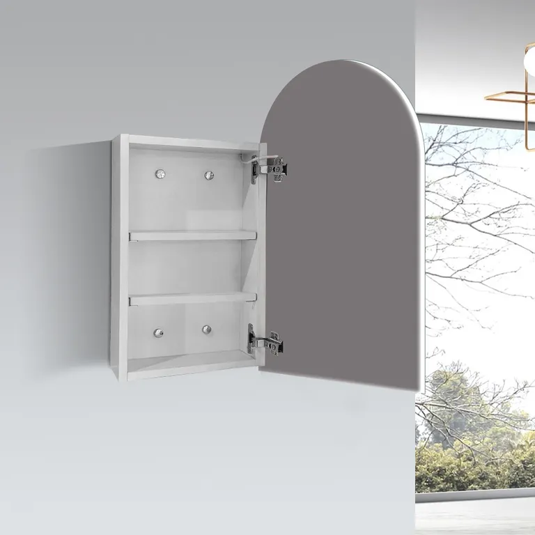 Arch Backlit LED Mirror Cabinet Bathroom Vanity