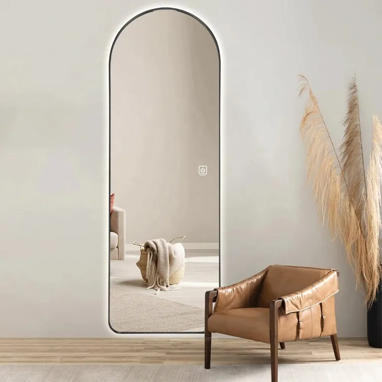 Arched Aluminium Framed Full Length Dressing Mirror