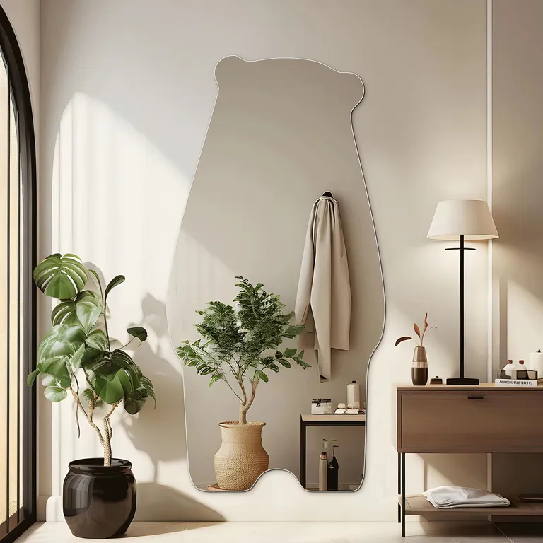Bear Shaped Irregular Full Length Floor Mirror