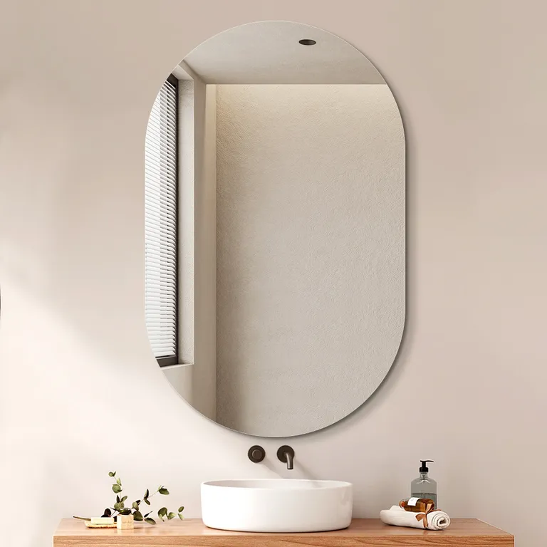 Capsule Stadium-Shaped Wall-Mounted Bathroom Mirror
