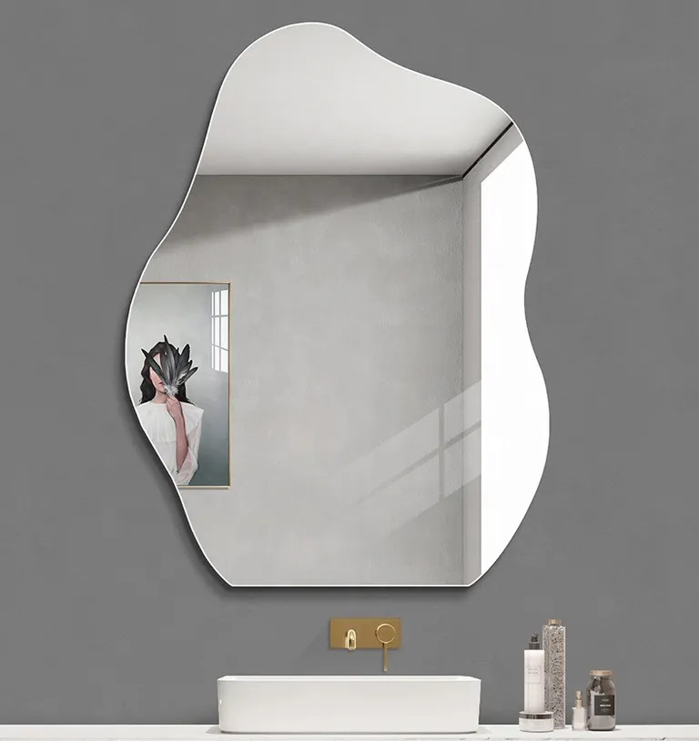 Cloud Shaped Irregular Bathroom Mirror