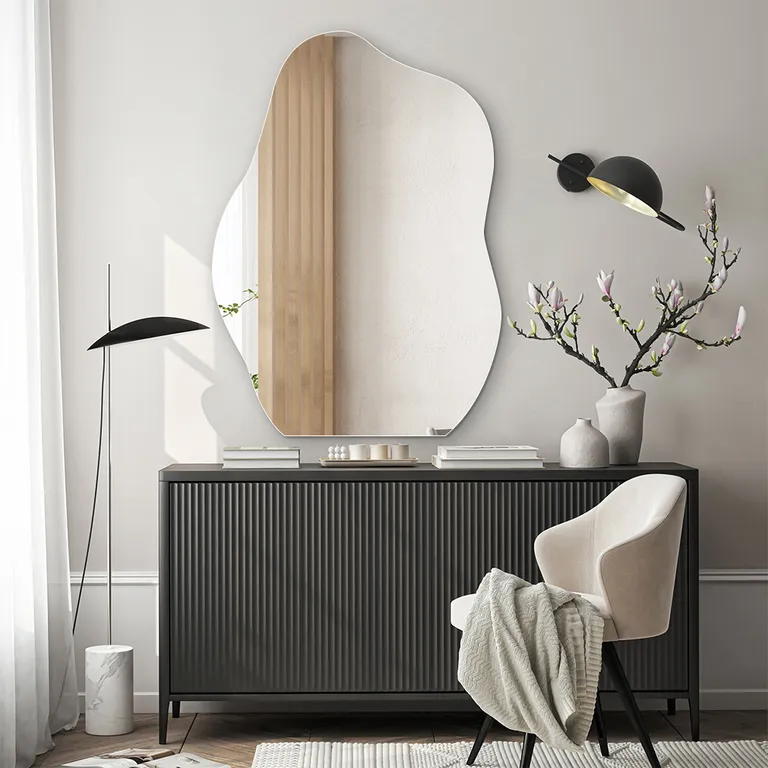 Cloud Shaped Irregular Bathroom Mirror