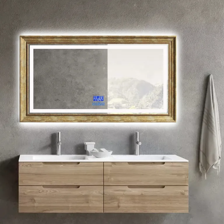 Luxury Smart LED Bathroom Mirror with Anti-Fog & Backlit Lighting