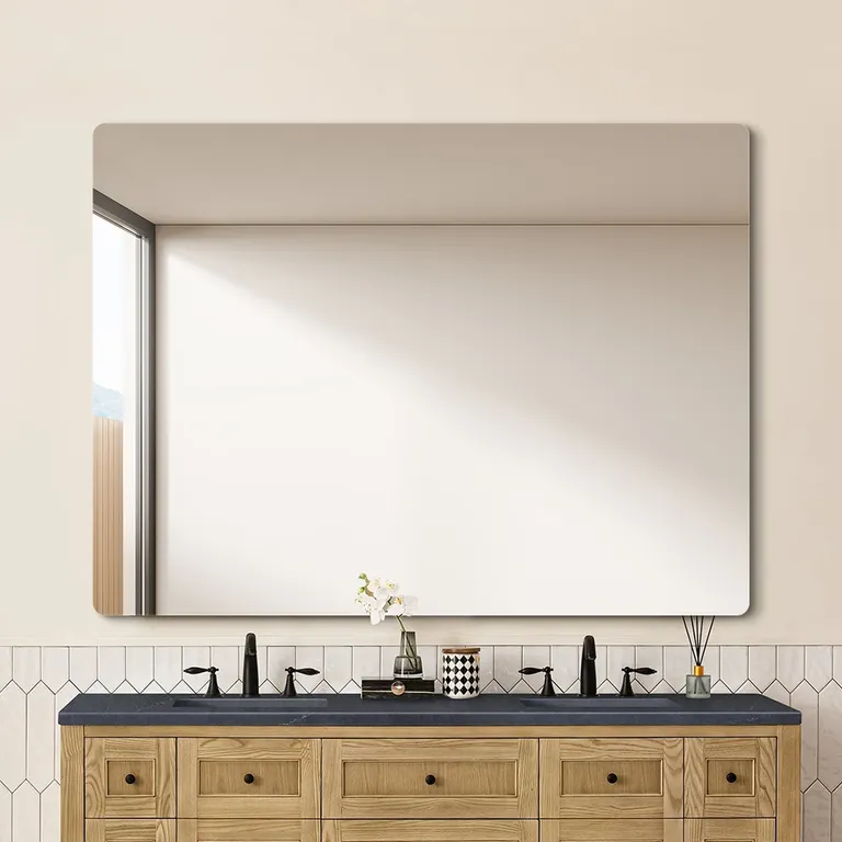 Frameless Rectangle Bathroom Mirror