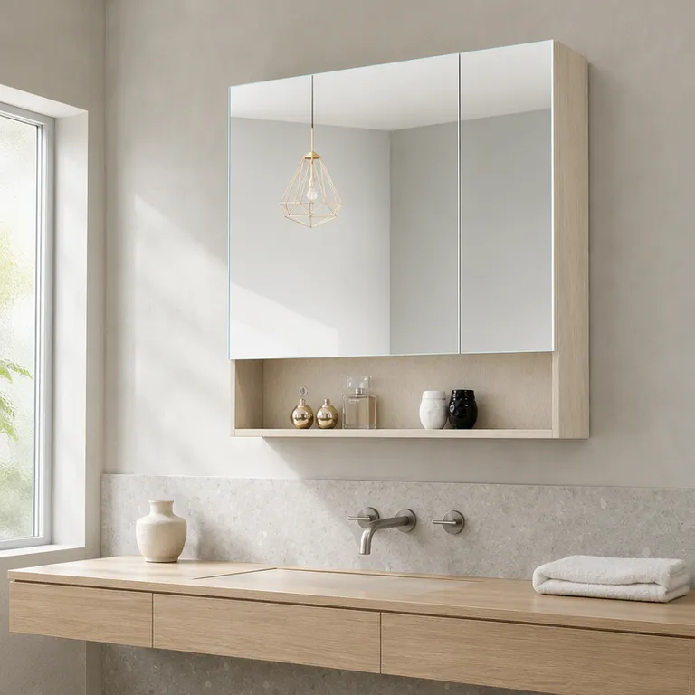 Bathroom Mirror Cabinet Without LED