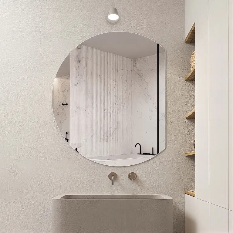 Irregular Arched Frameless Wall Mirror