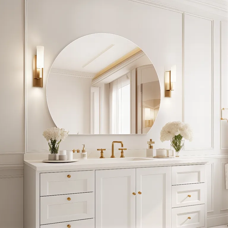 Irregular Arched Frameless Wall Mirror