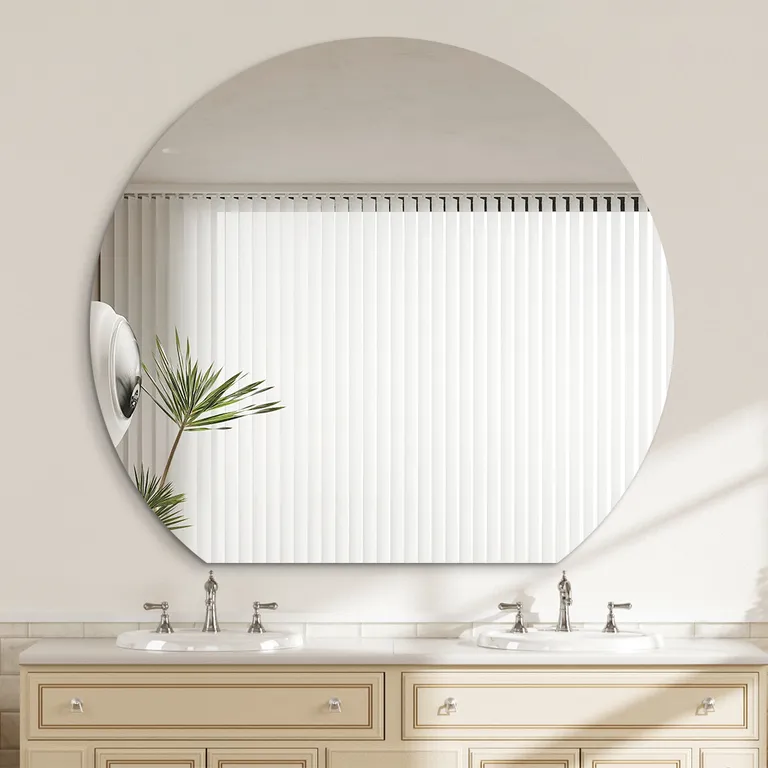 Irregular Arched Frameless Wall Mirror