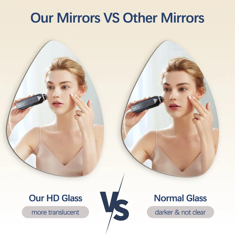 Irregular Teardrop Frameless Wall Mirror