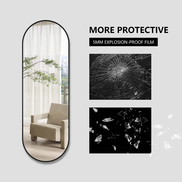 Oval Framed Dressing Mirror