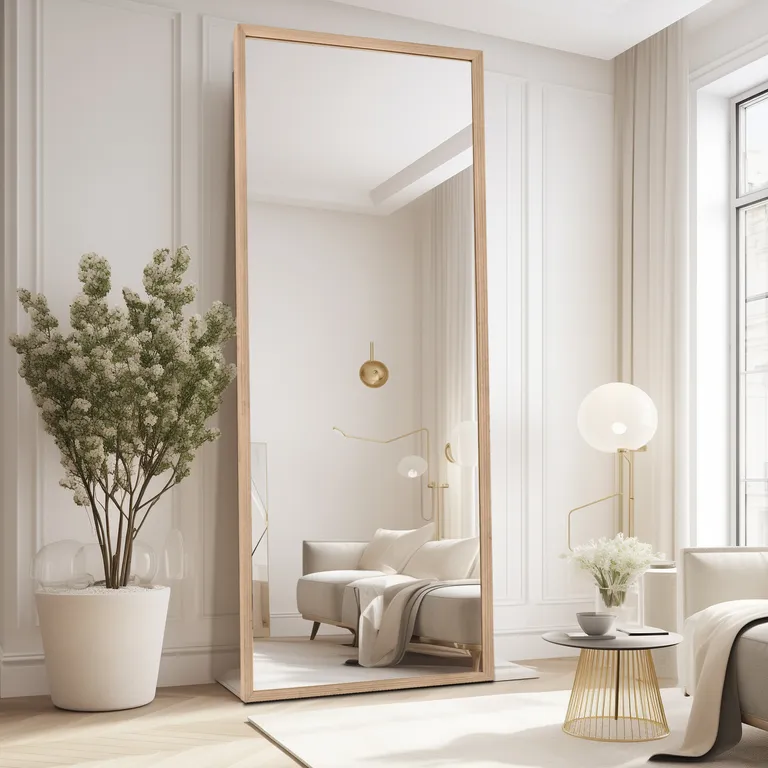 Solid Wood Dressing Mirror